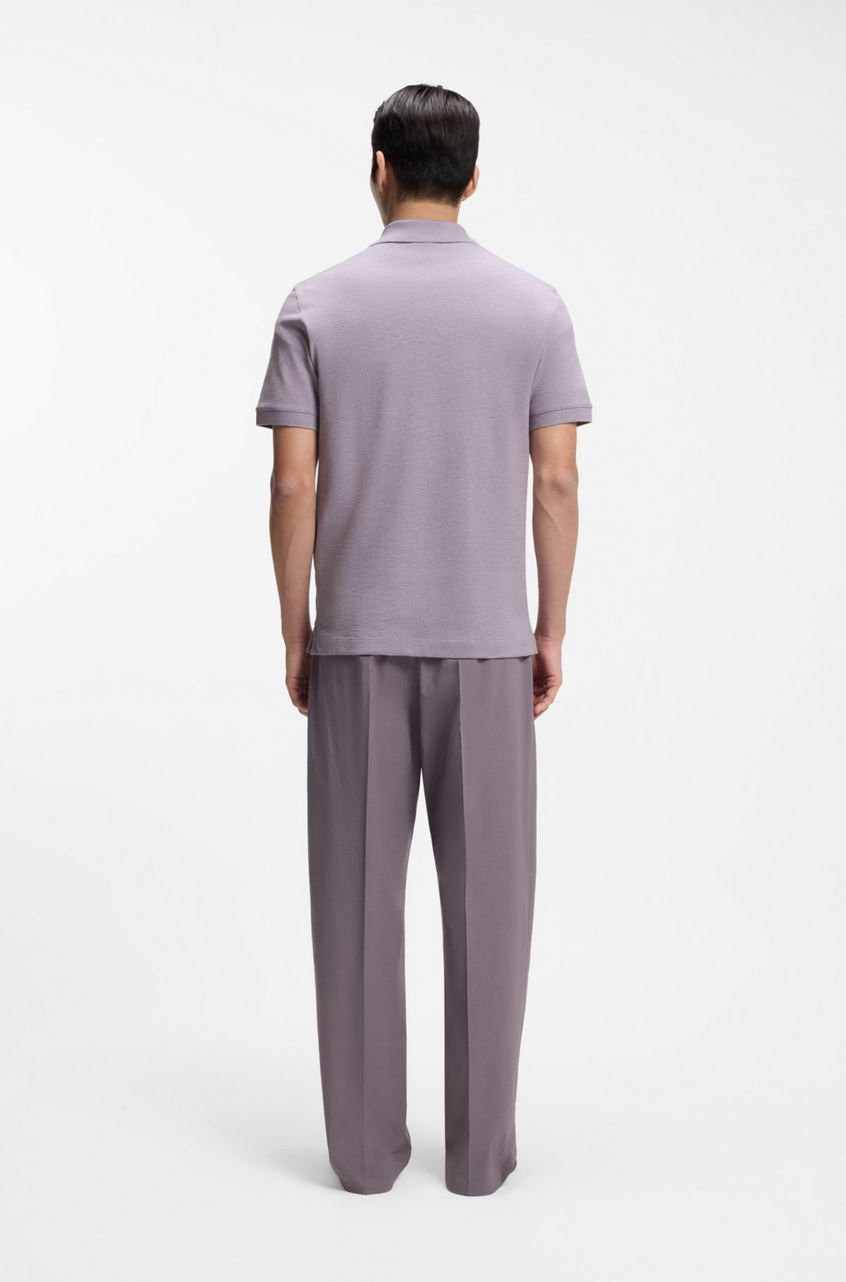 Pallas cotton polo shirt, Purple