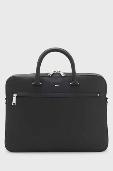 Faux-leather document case, Black