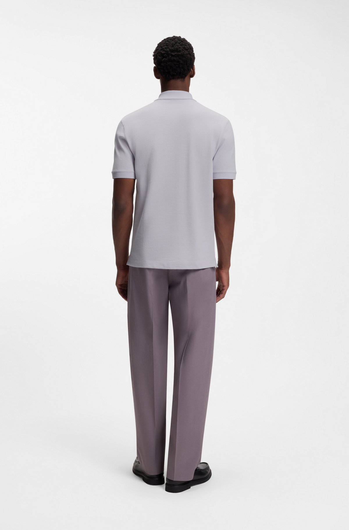 Pallas cotton polo shirt, Light Purple