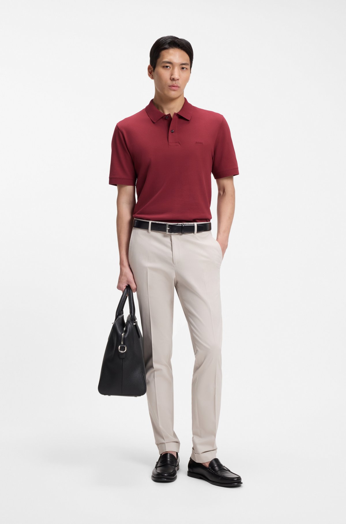 Pallas cotton polo shirt, Red