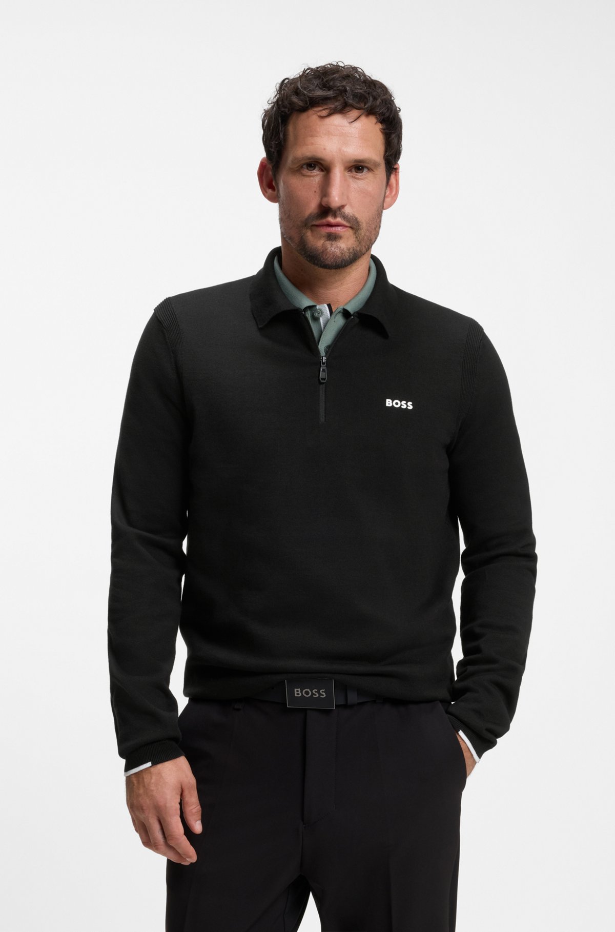 Cotton sweater, Black