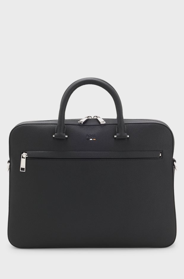 Faux-leather document case, Black