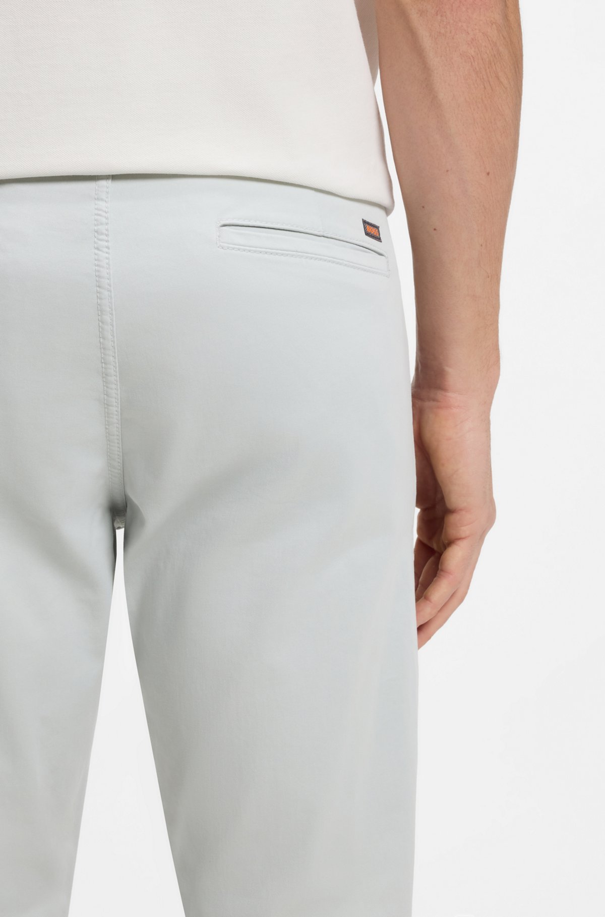 Slim-fit chinos, Light Grey