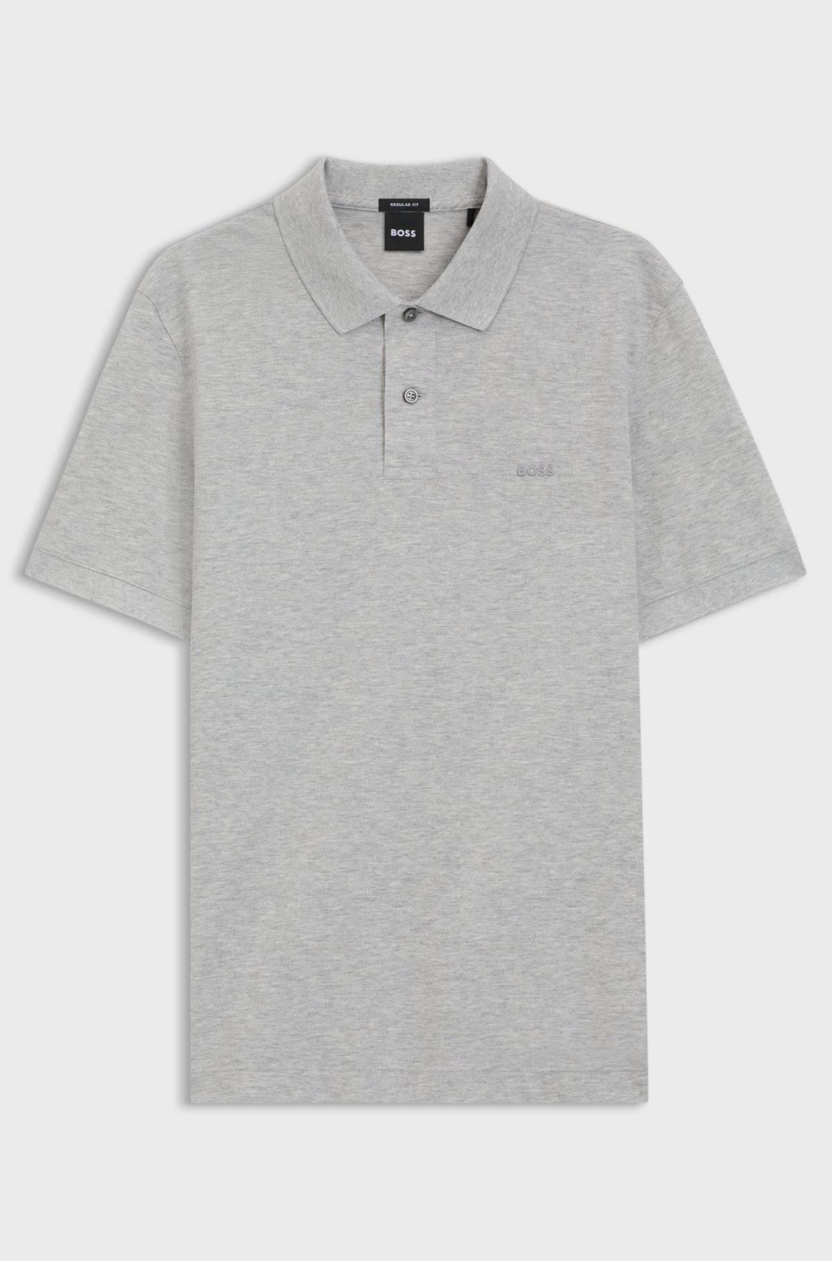 Pallas cotton polo shirt, Light Grey