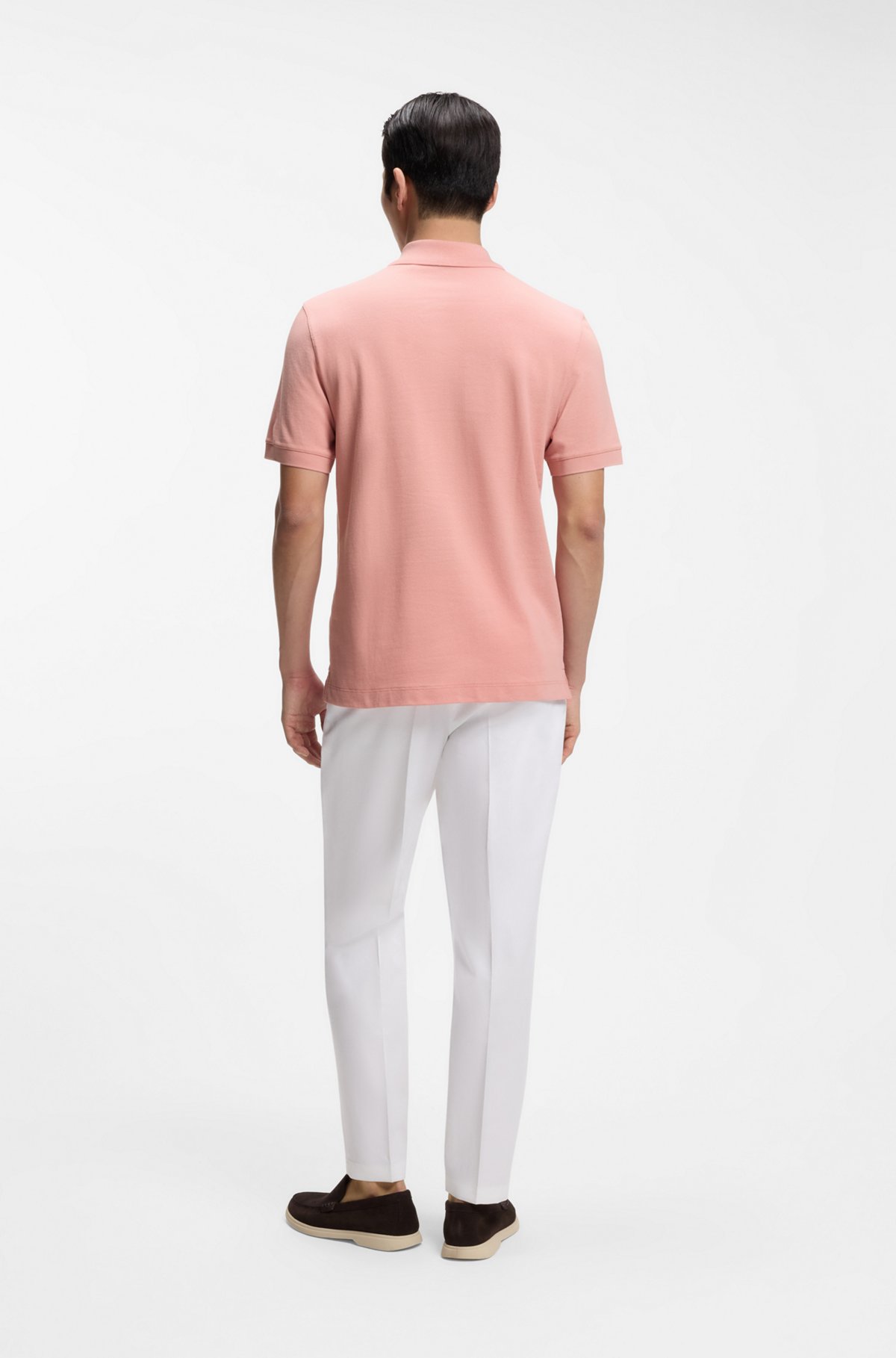 Pallas cotton polo shirt, Light Pink