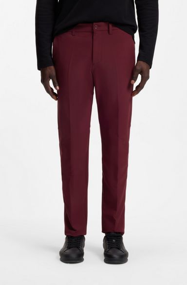 Slim-fit trousers, Dark pink