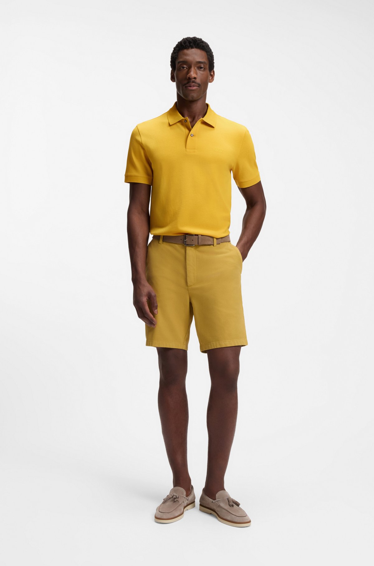 Pallas cotton polo shirt, Yellow