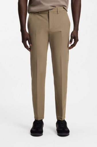 Slim-fit trousers, Beige