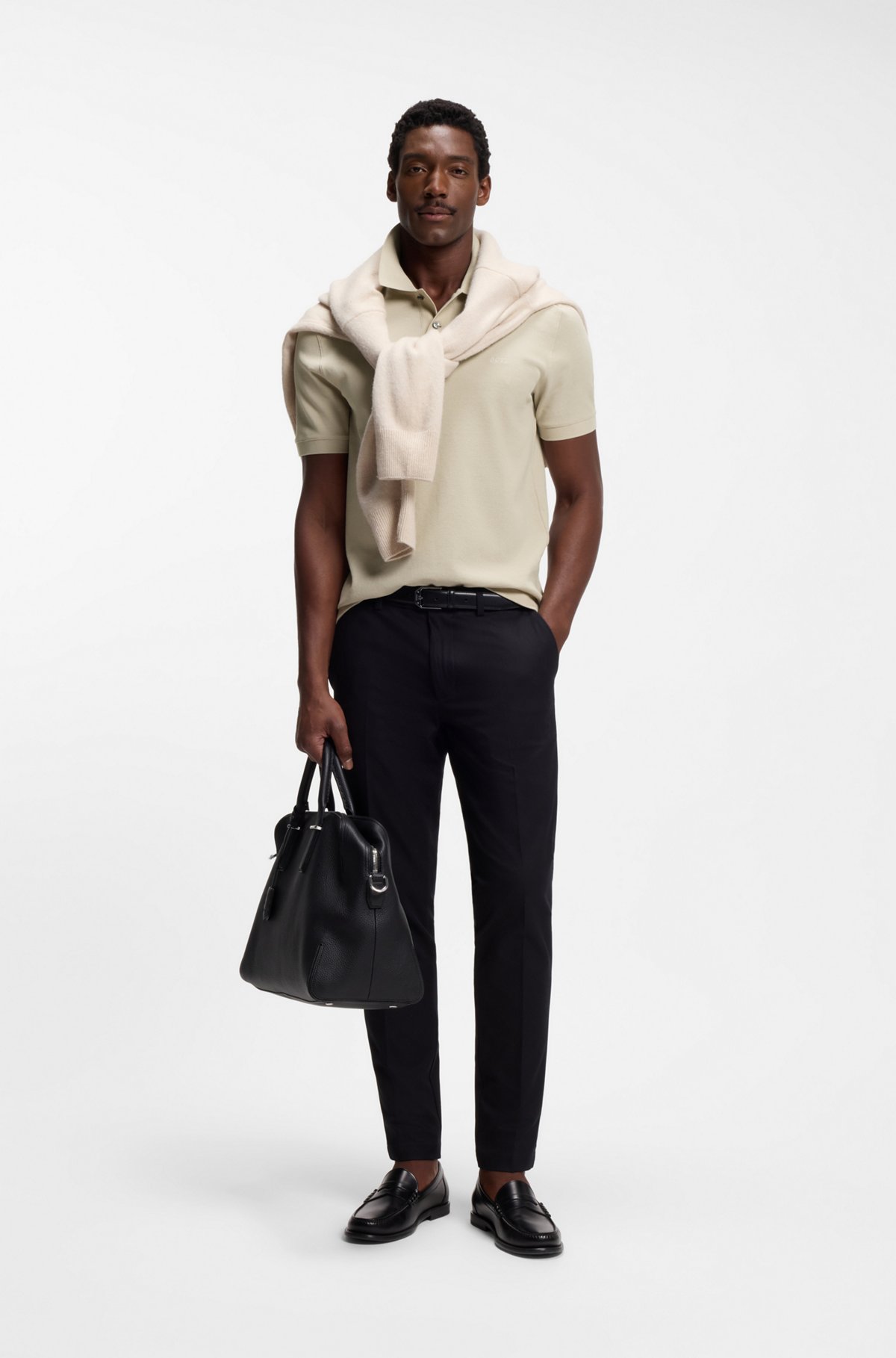 Pallas cotton polo shirt, Light Beige