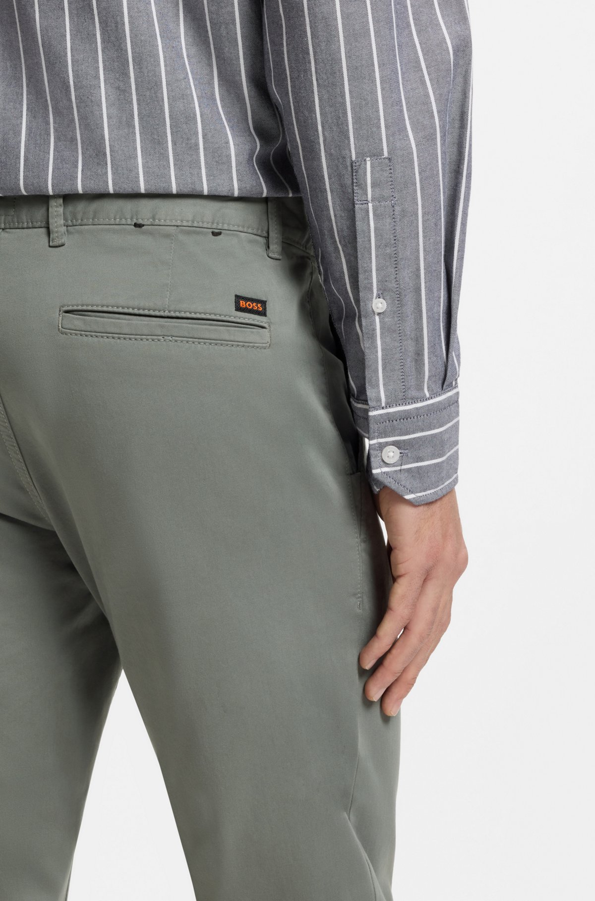Slim-fit chinos, Light Grey
