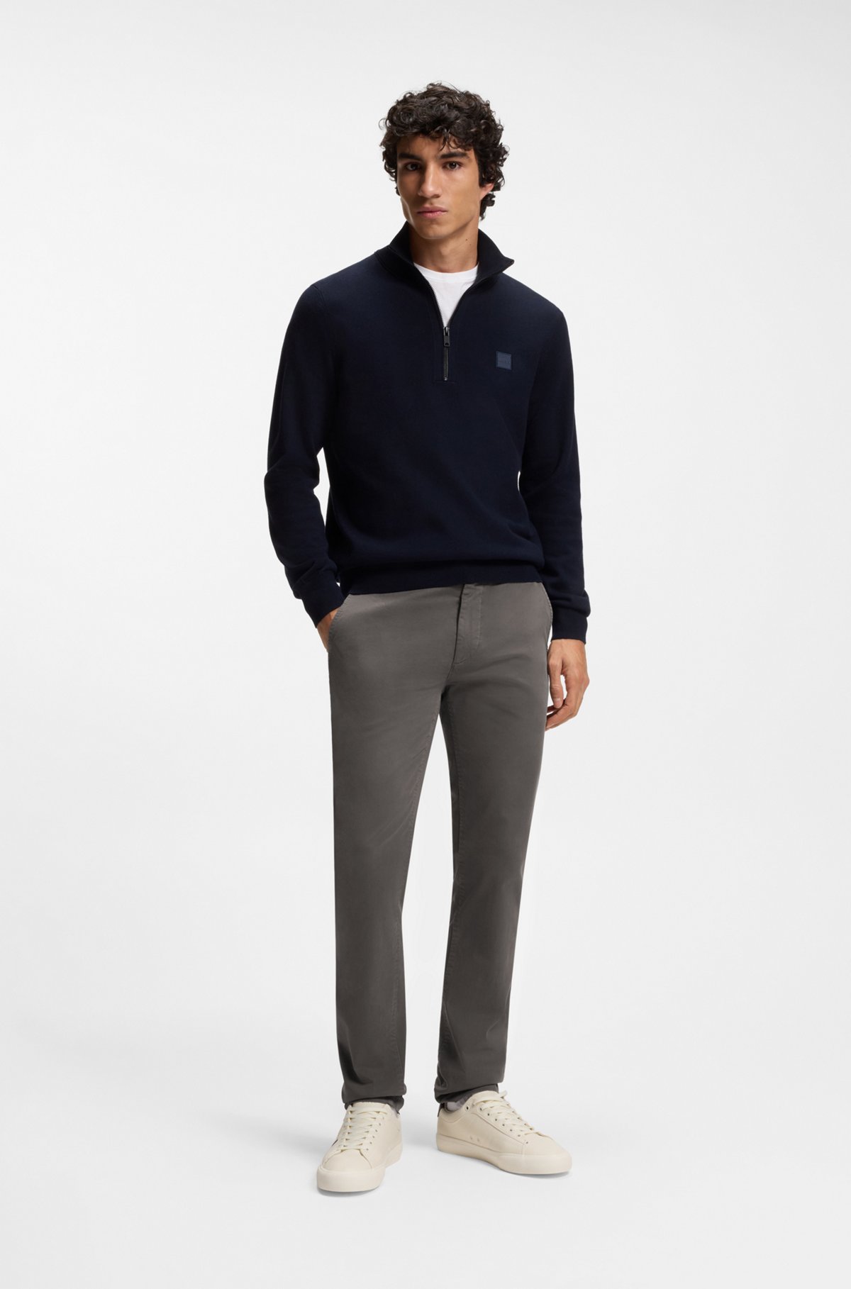 Slim-fit chinos, Dark Grey
