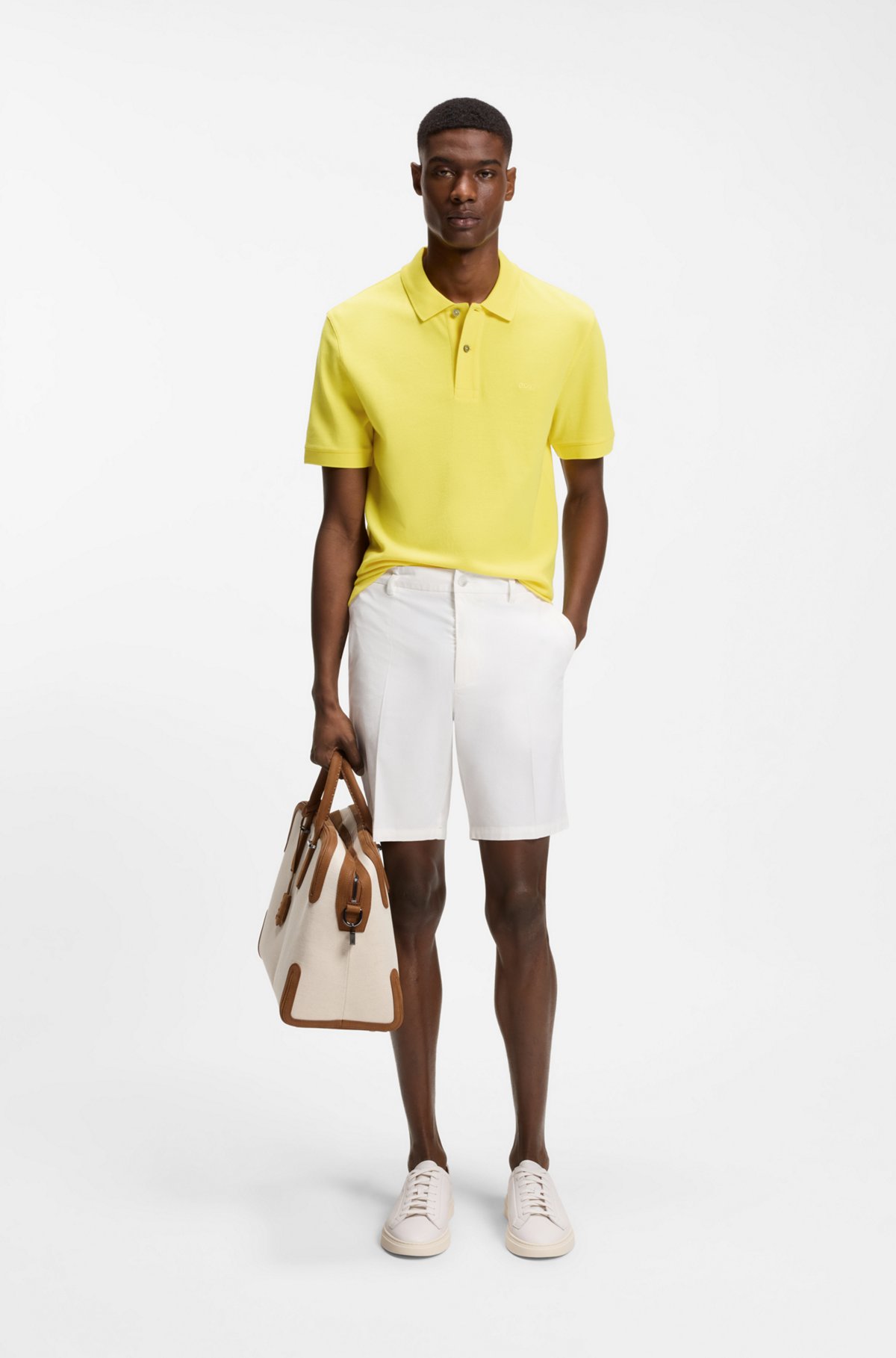 Pallas cotton polo shirt, Yellow