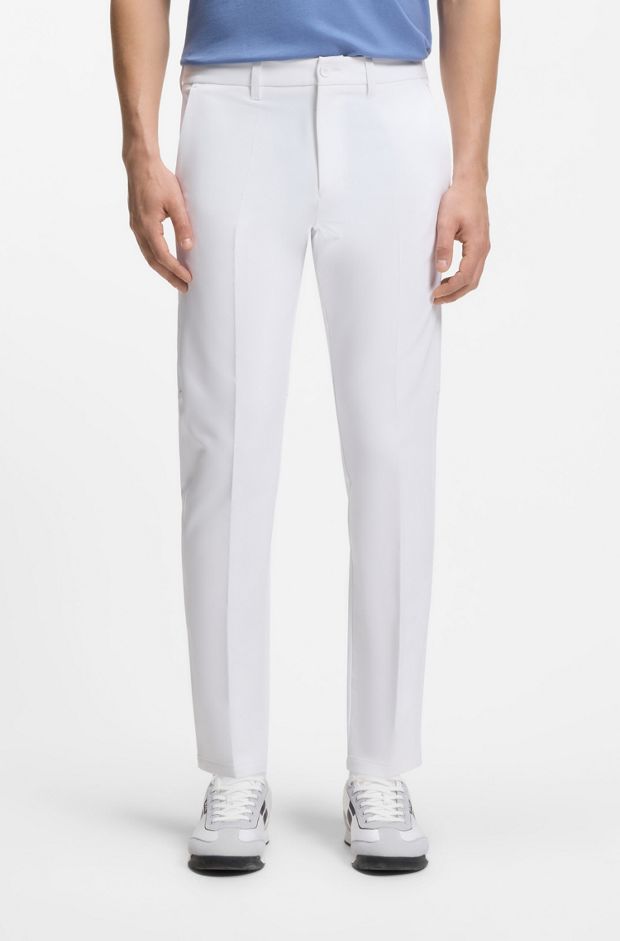 Slim-fit trousers, White