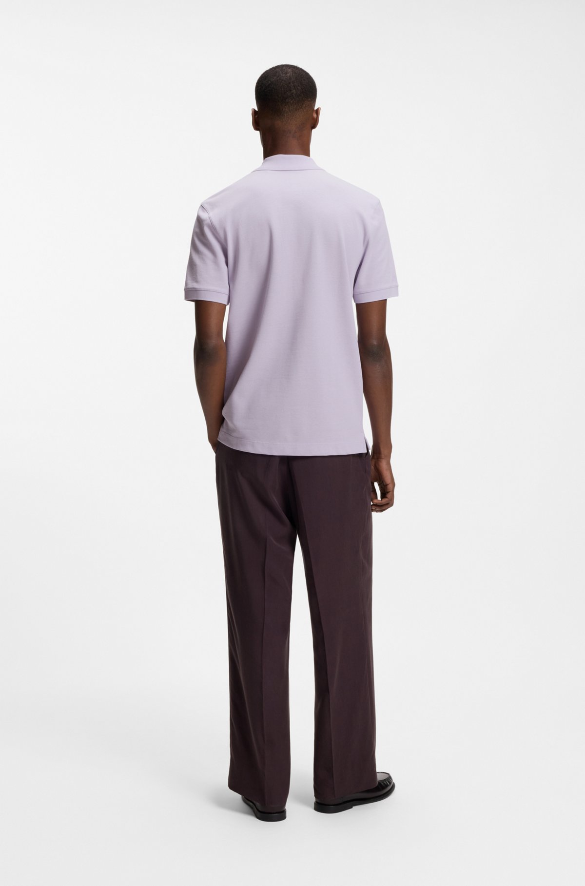 Pallas cotton polo shirt, Light Purple