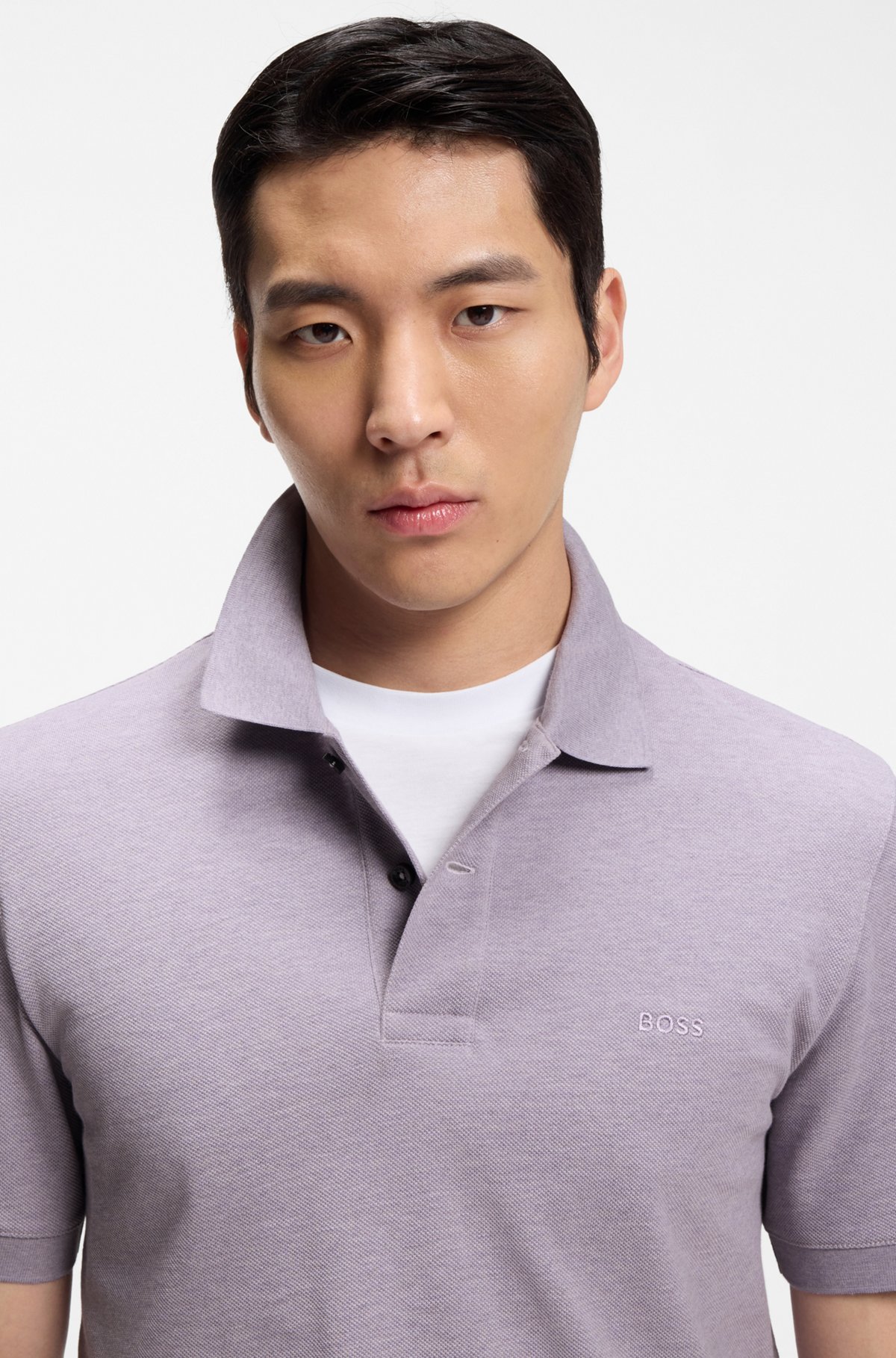 Pallas cotton polo shirt, Purple