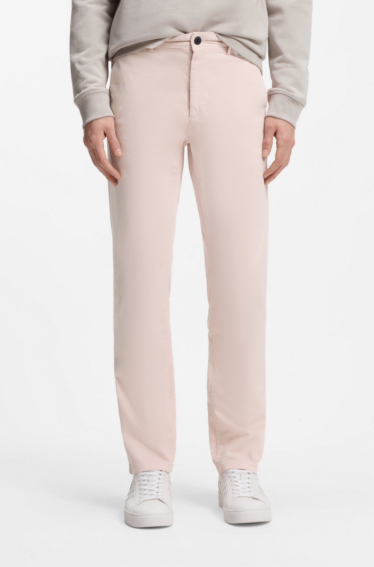 Slim-fit chinos, Light Pink