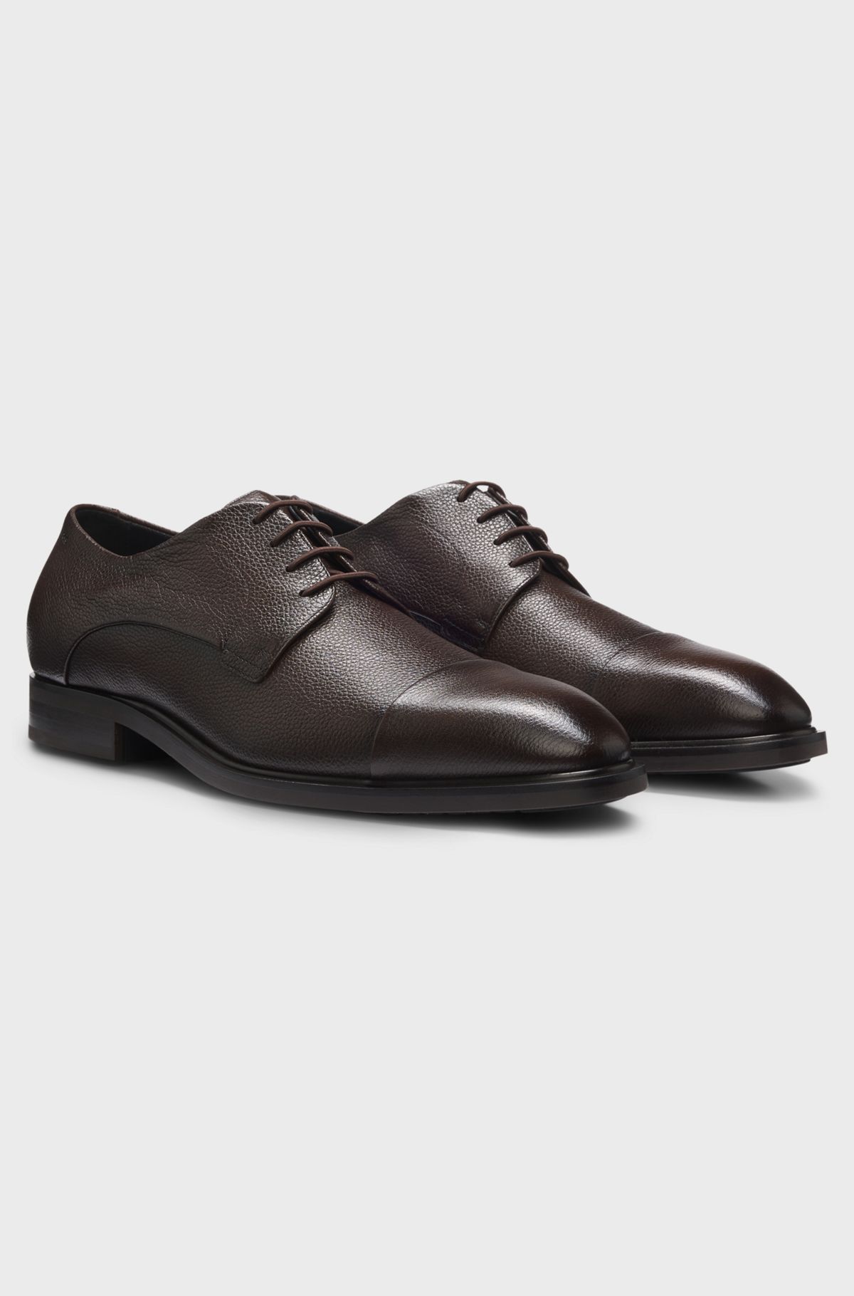 Dressletic leather Oxford shoes, Dark Brown