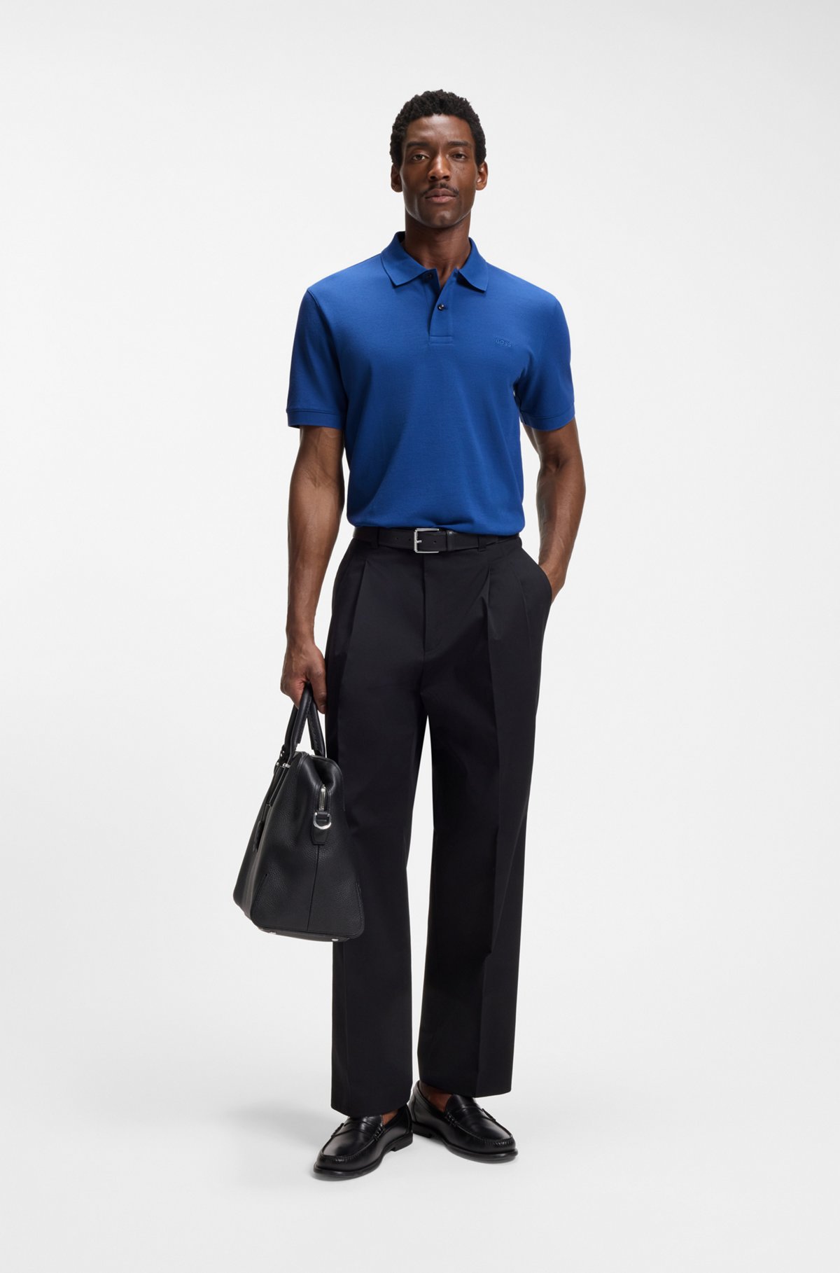 Pallas cotton polo shirt, Blue