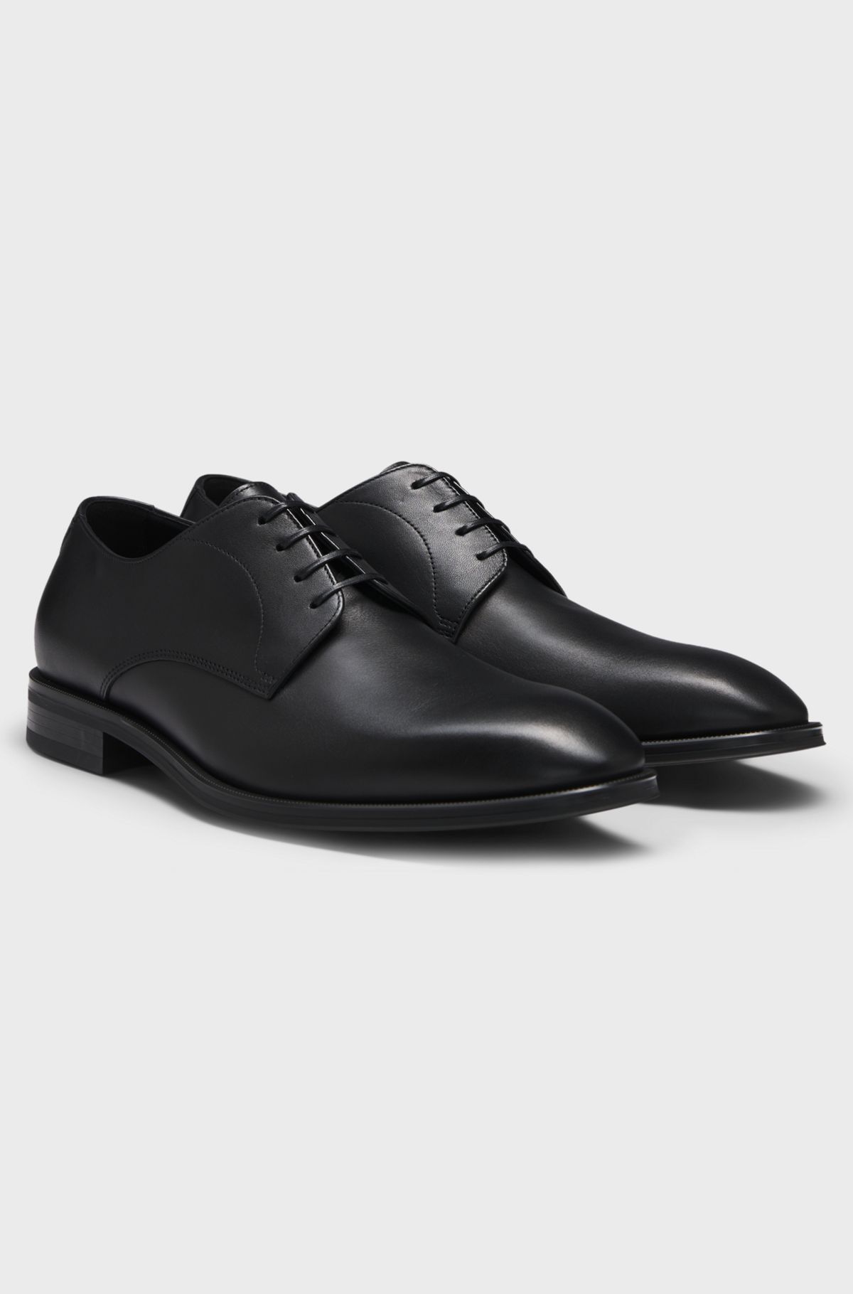 Leather Derby shoes, Black