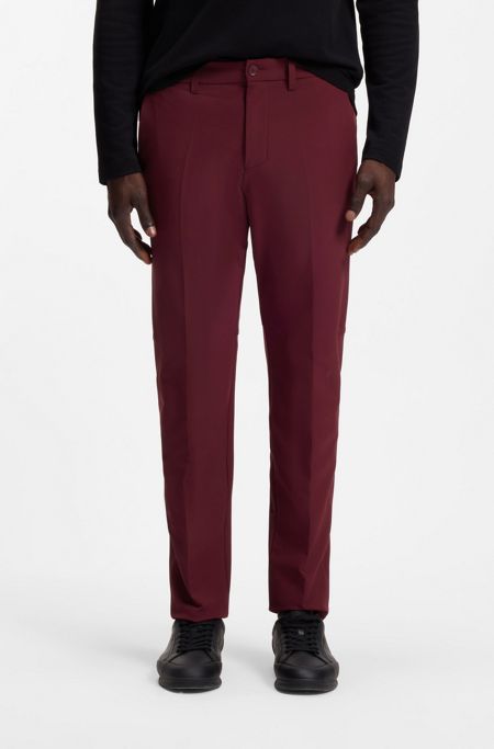 Slim-fit trousers, Dark pink