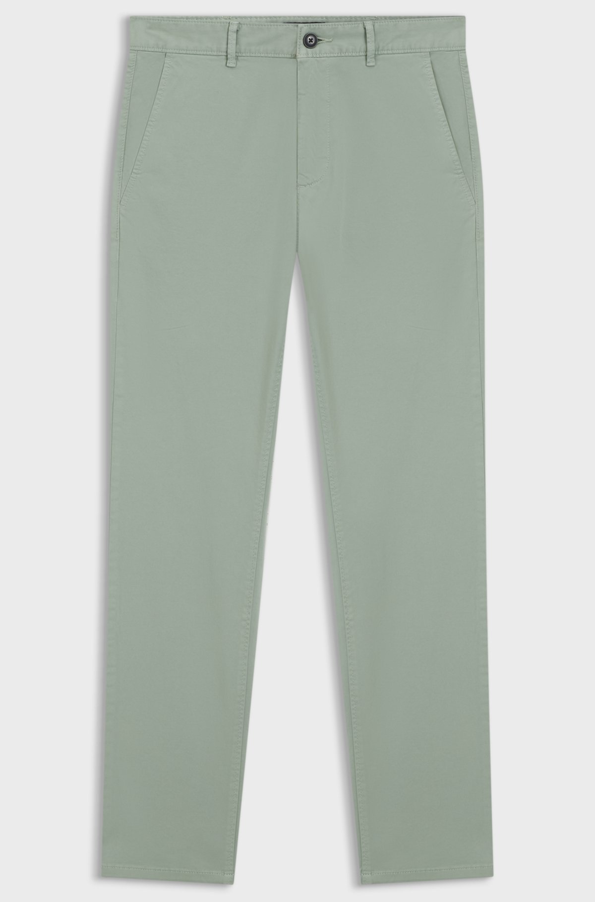 Slim-fit chinos, Light Green