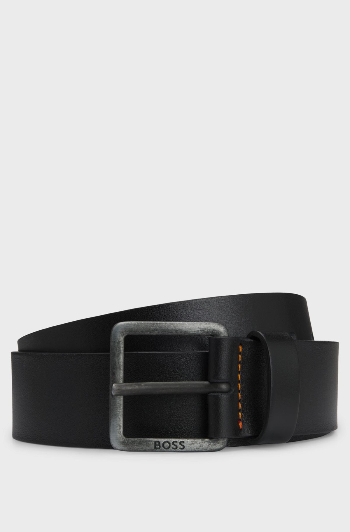 Leather belt, Black