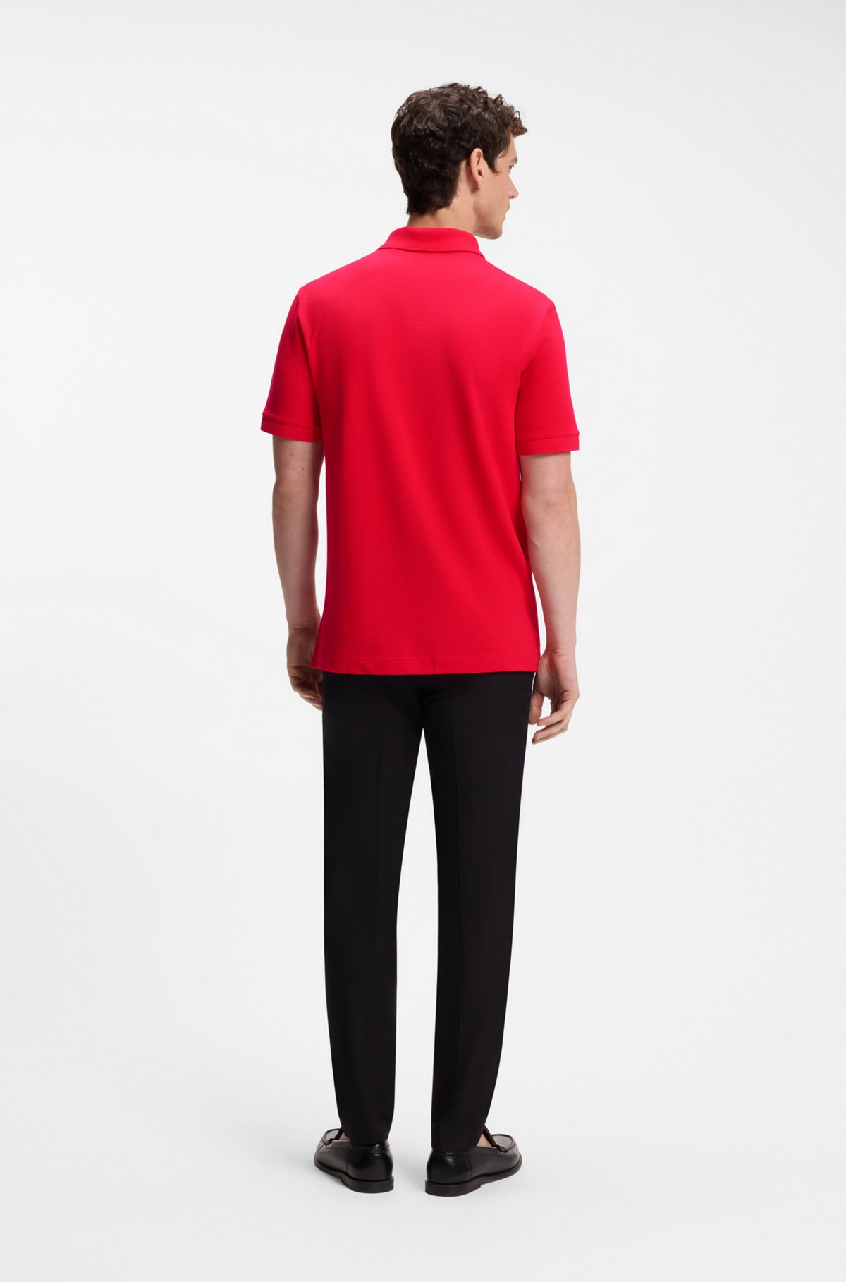 Pallas cotton polo shirt, Red