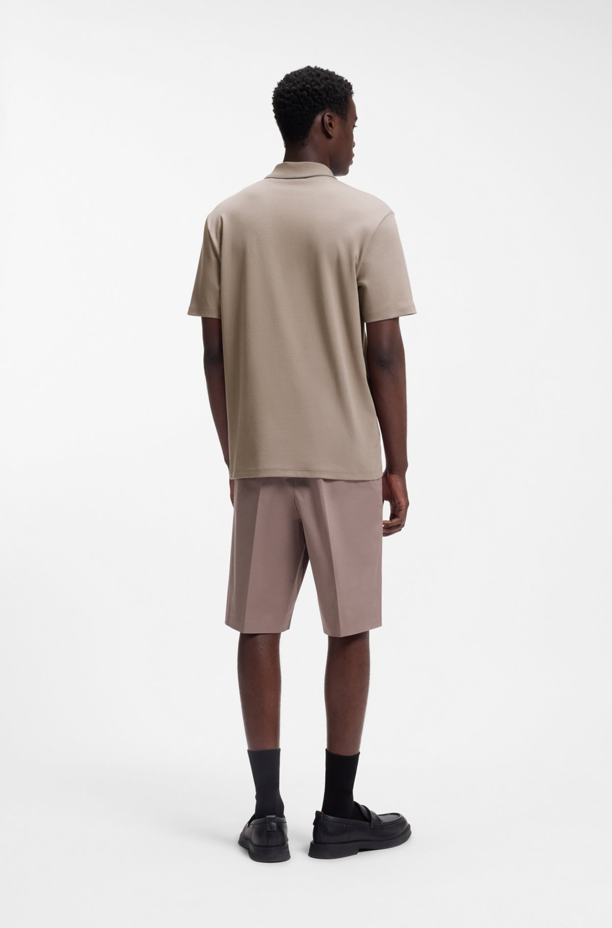 Cotton polo shirt, Light Brown