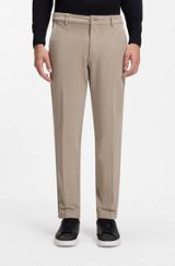 Slim-fit trousers , Beige