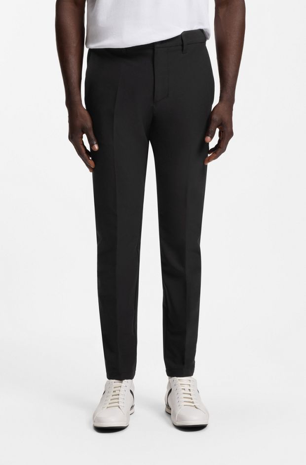 Slim-fit trousers, Black