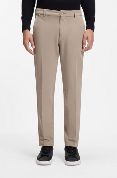 Slim-fit trousers , Beige