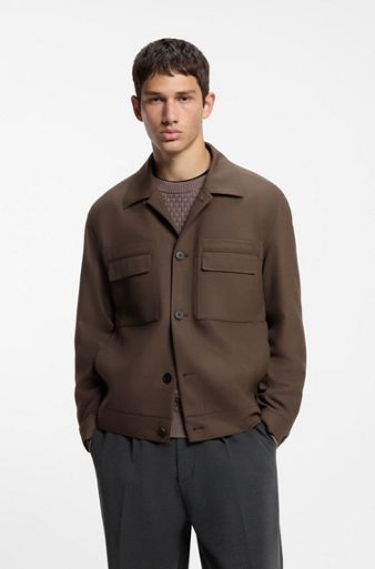 Modern-fit jacket, Brown