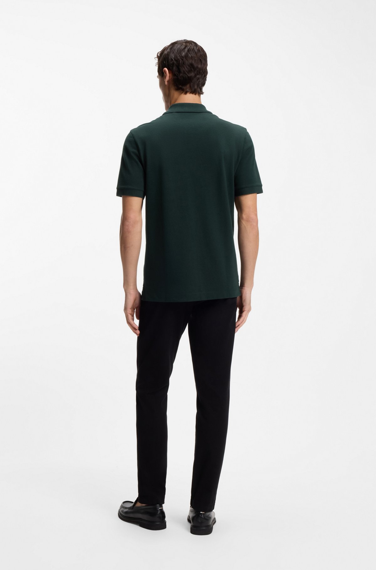 Pallas cotton polo shirt, Dark Green