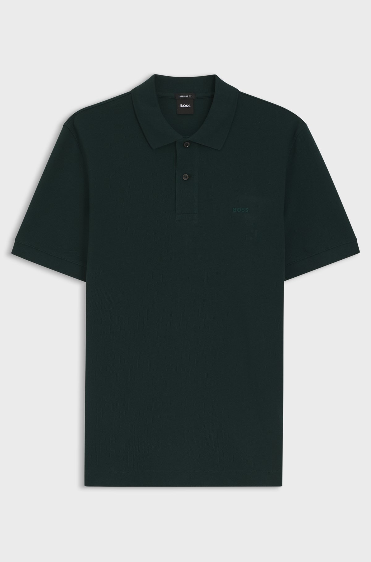 Pallas cotton polo shirt, Dark Green