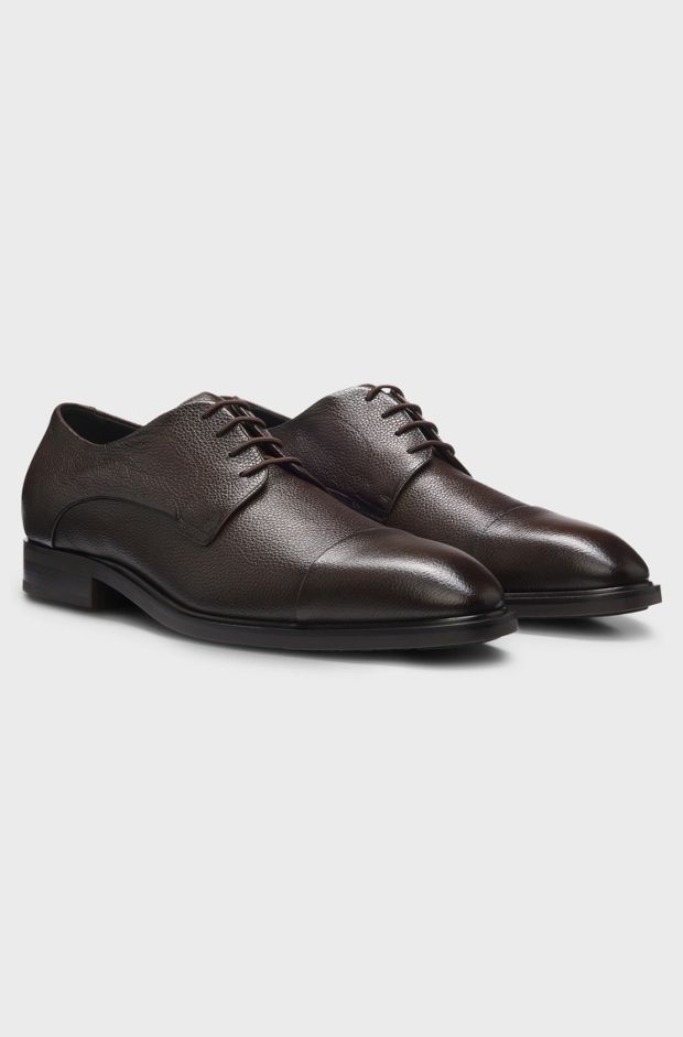 Dressletic leather Oxford shoes, Dark Brown