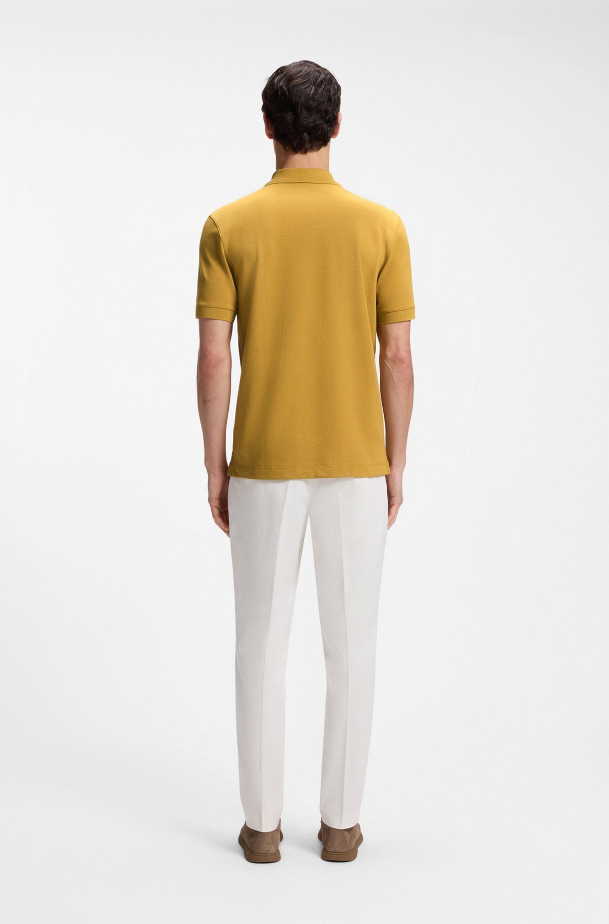 Pallas cotton polo shirt, Gold