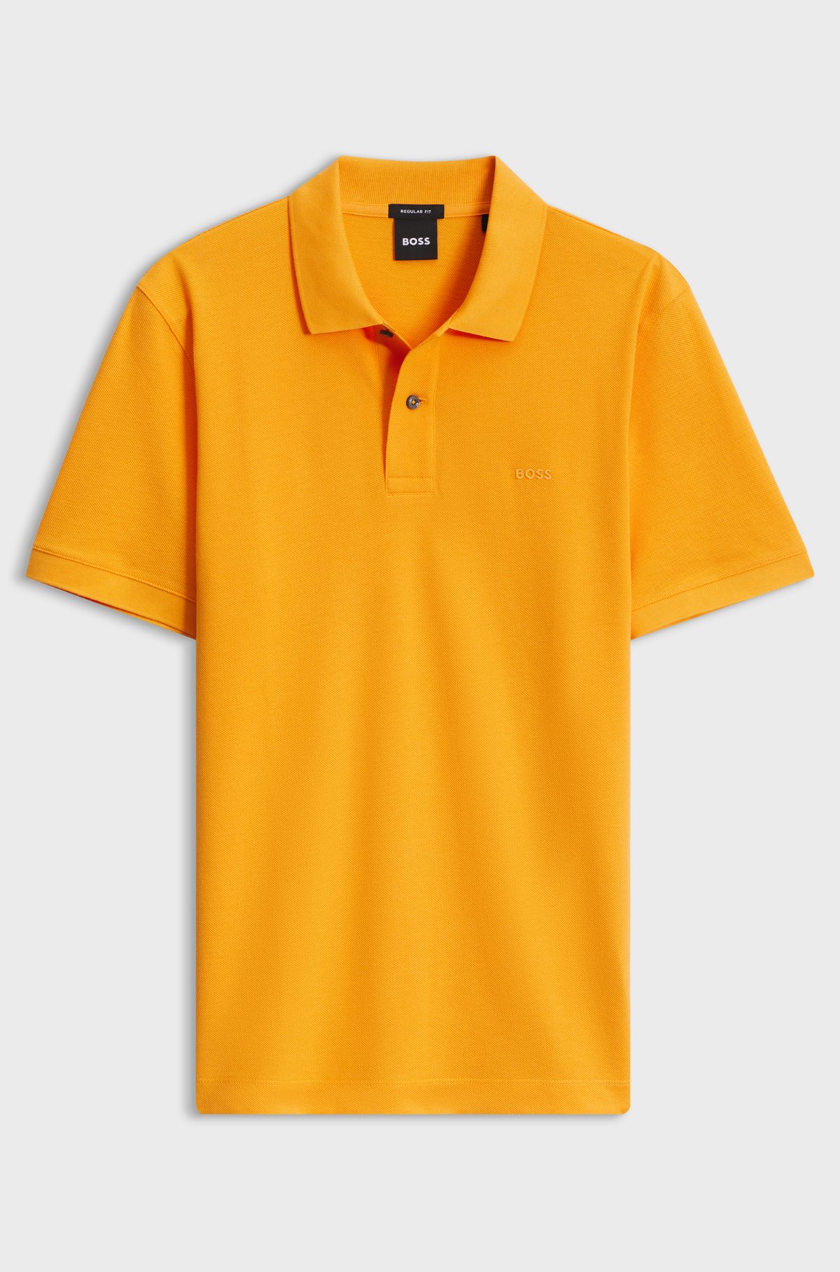 Pallas cotton polo shirt, Light Orange