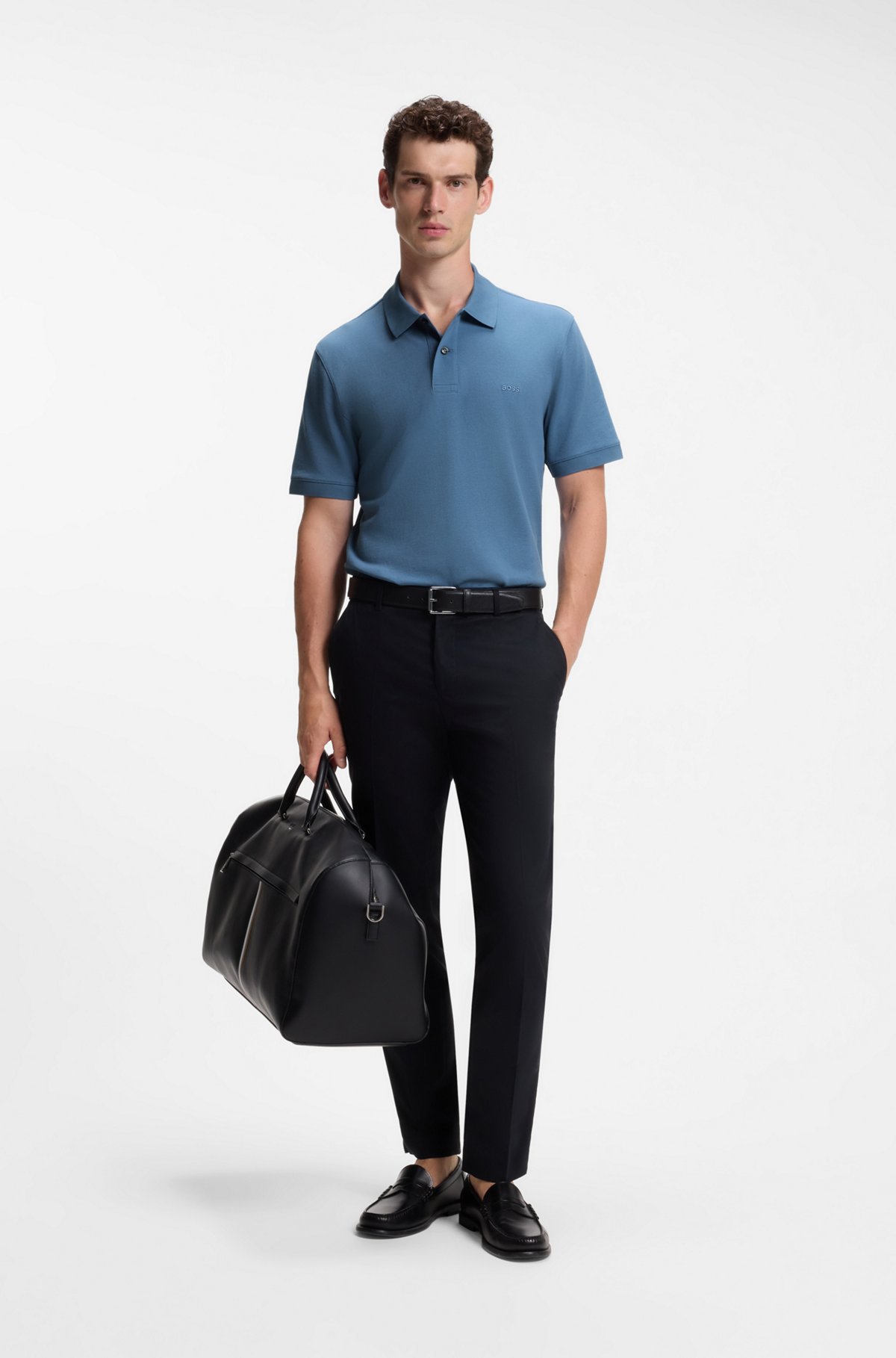 Pallas cotton polo shirt, Blue