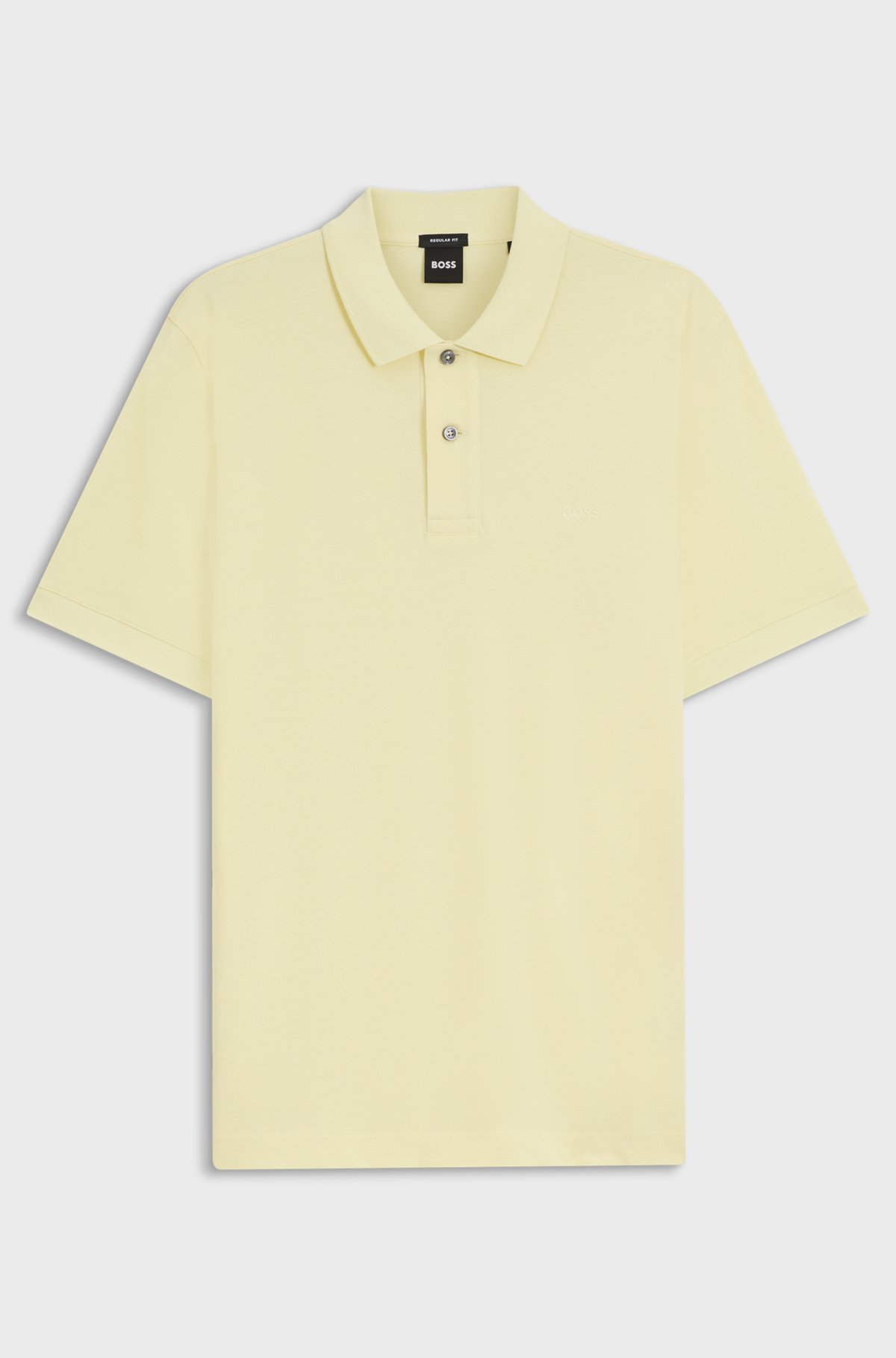 Pallas cotton polo shirt, Light Yellow