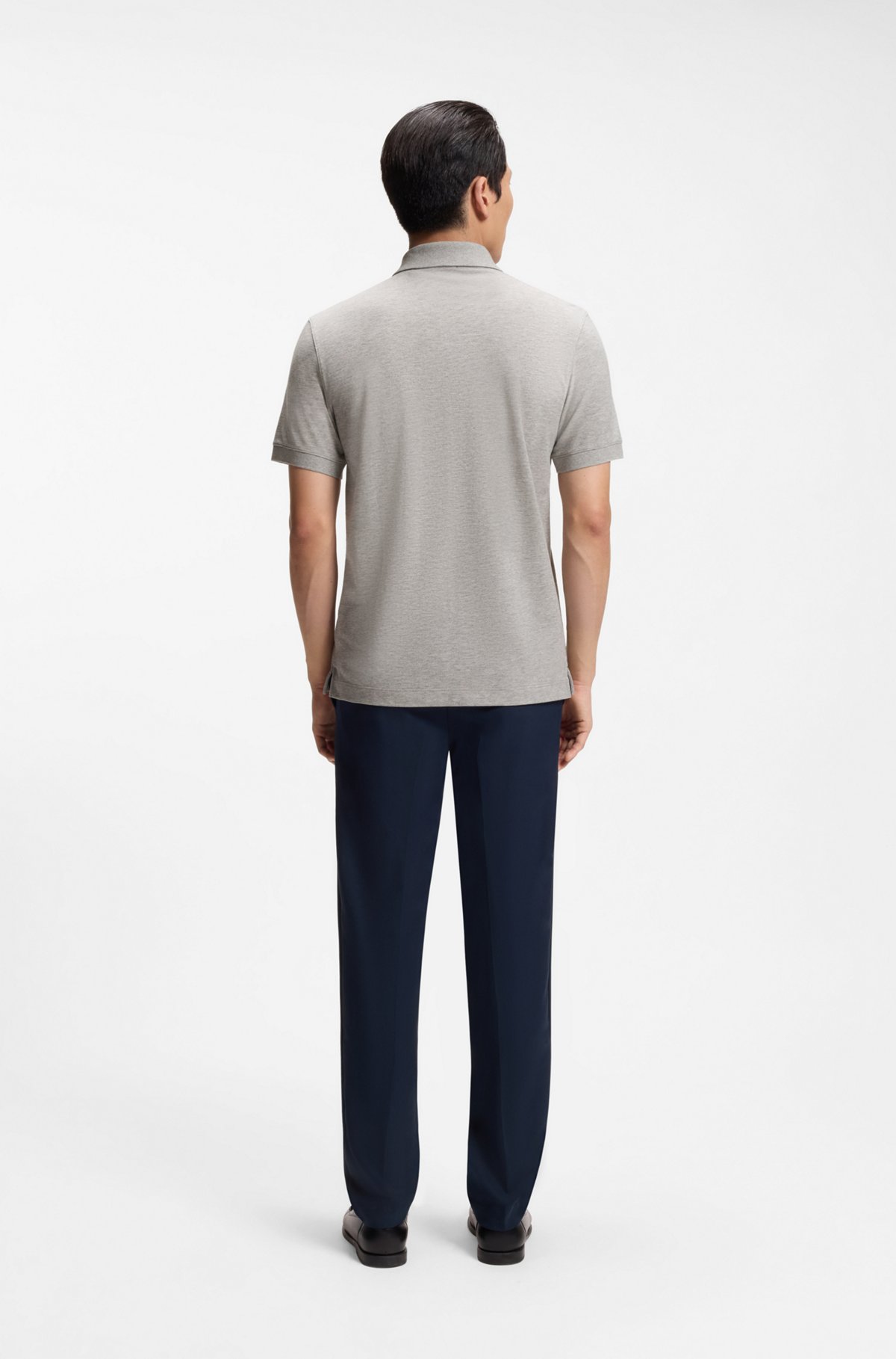Pallas cotton polo shirt, Grey
