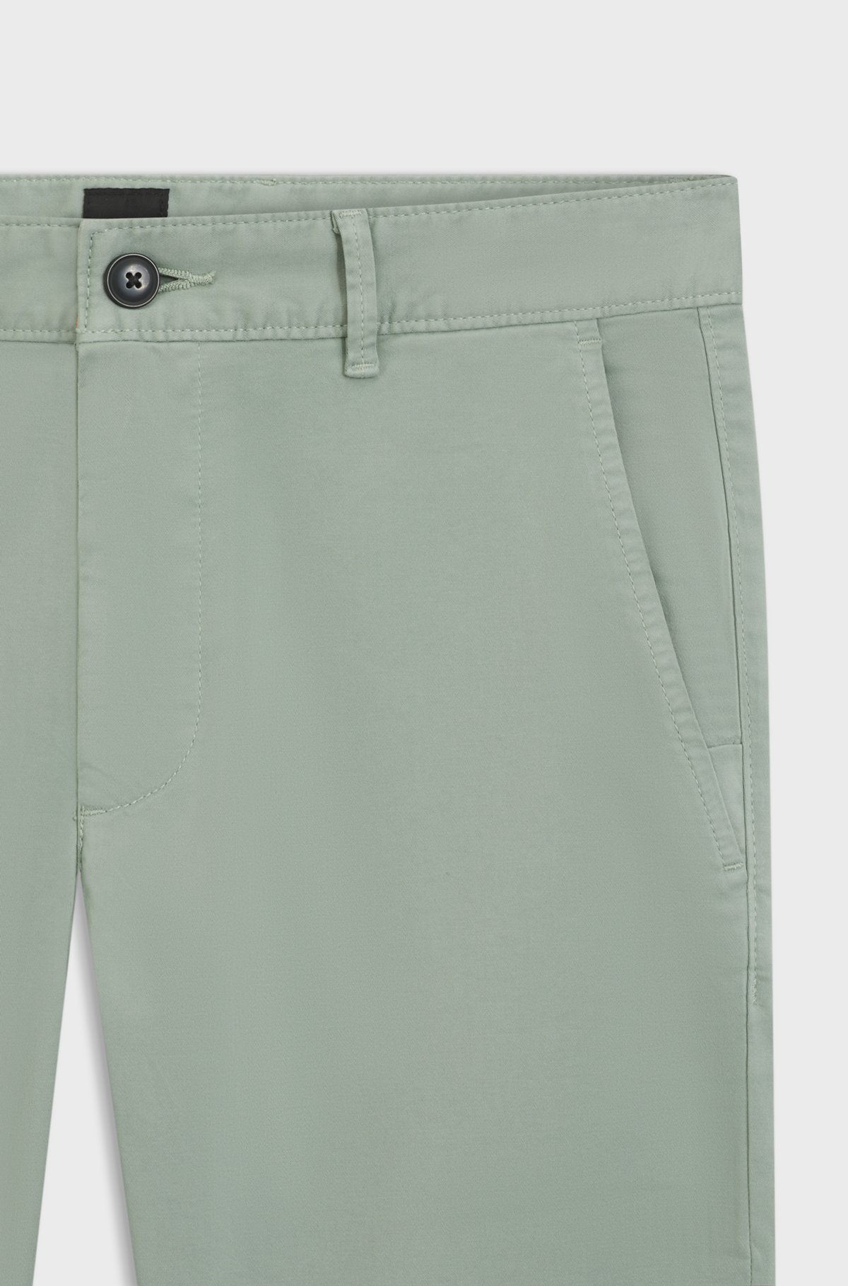 Slim-fit chinos, Light Green