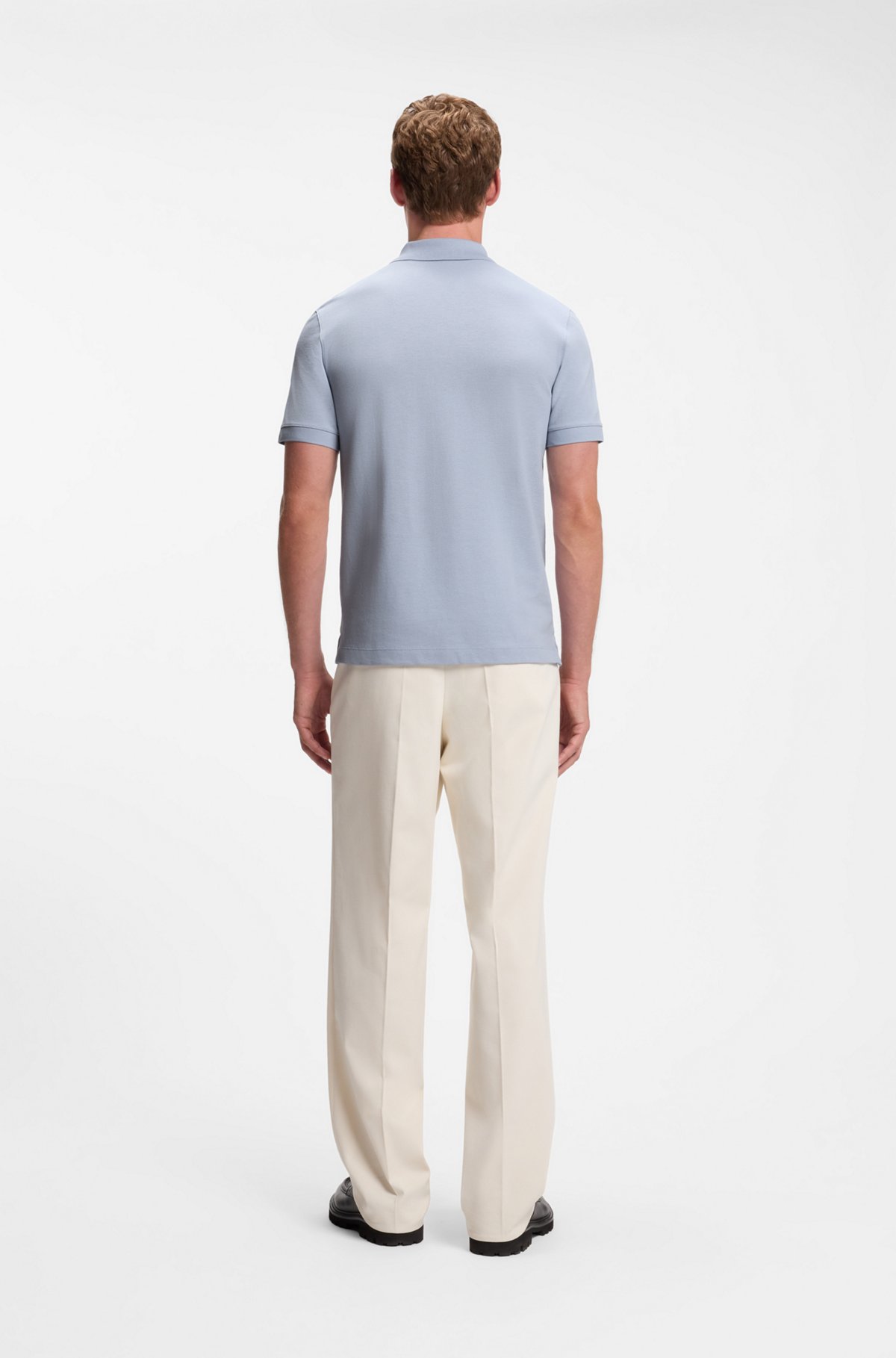 Pallas cotton polo shirt, Light Blue
