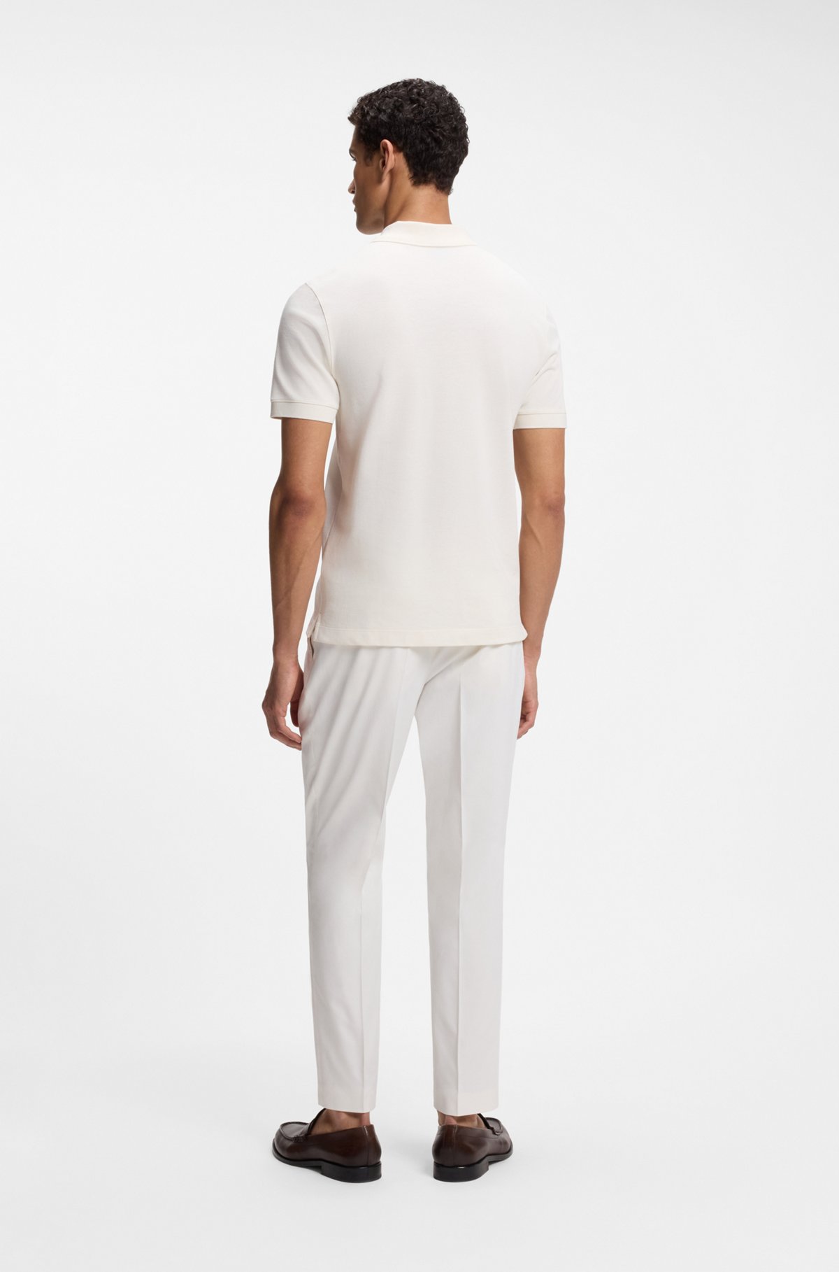 Pallas cotton polo shirt, Natural