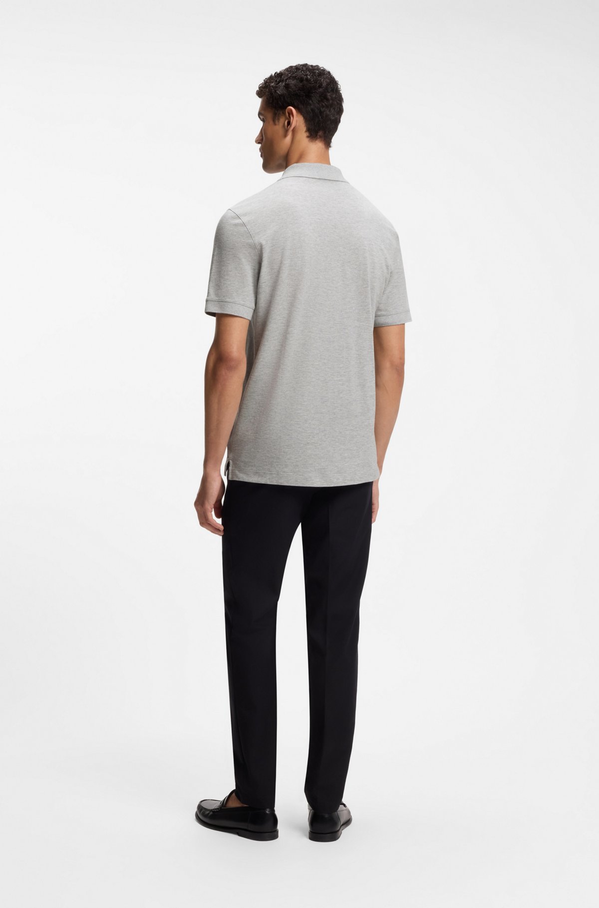 Pallas cotton polo shirt, Light Grey