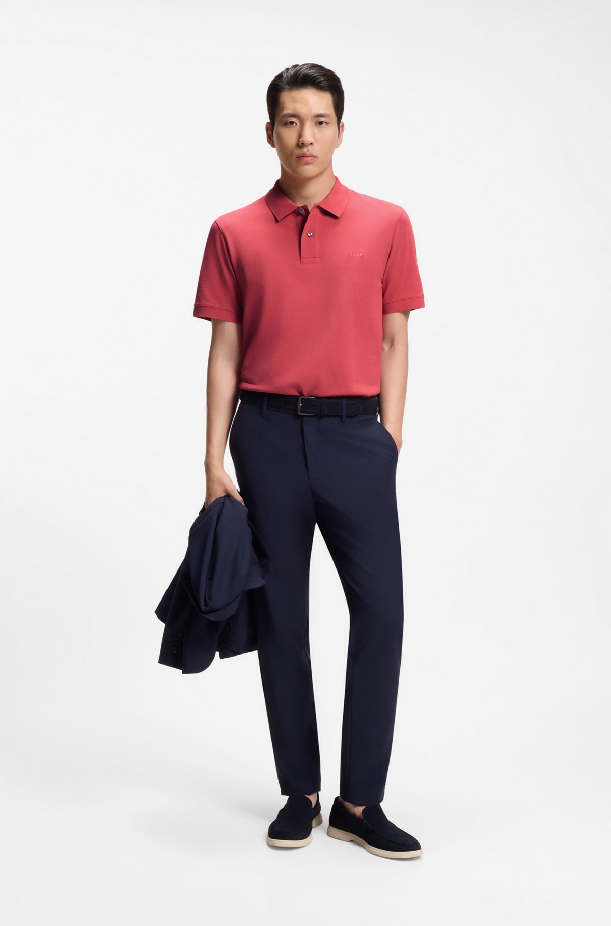 Pallas cotton polo shirt, Red