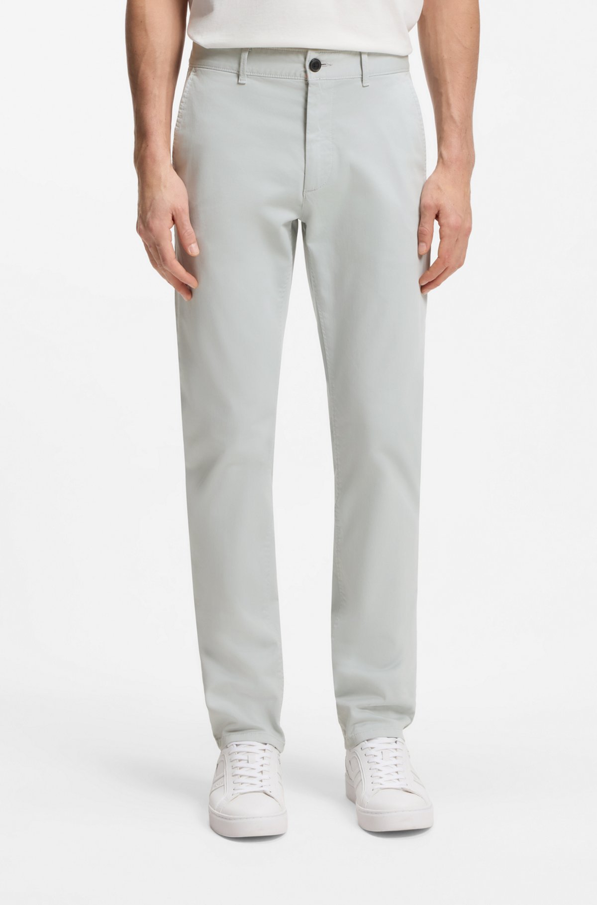 Slim-fit chinos, Light Grey