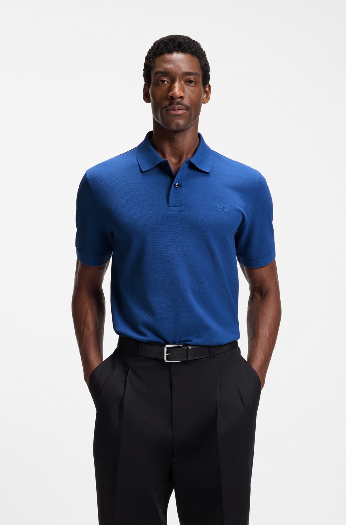 Pallas cotton polo shirt, Blue