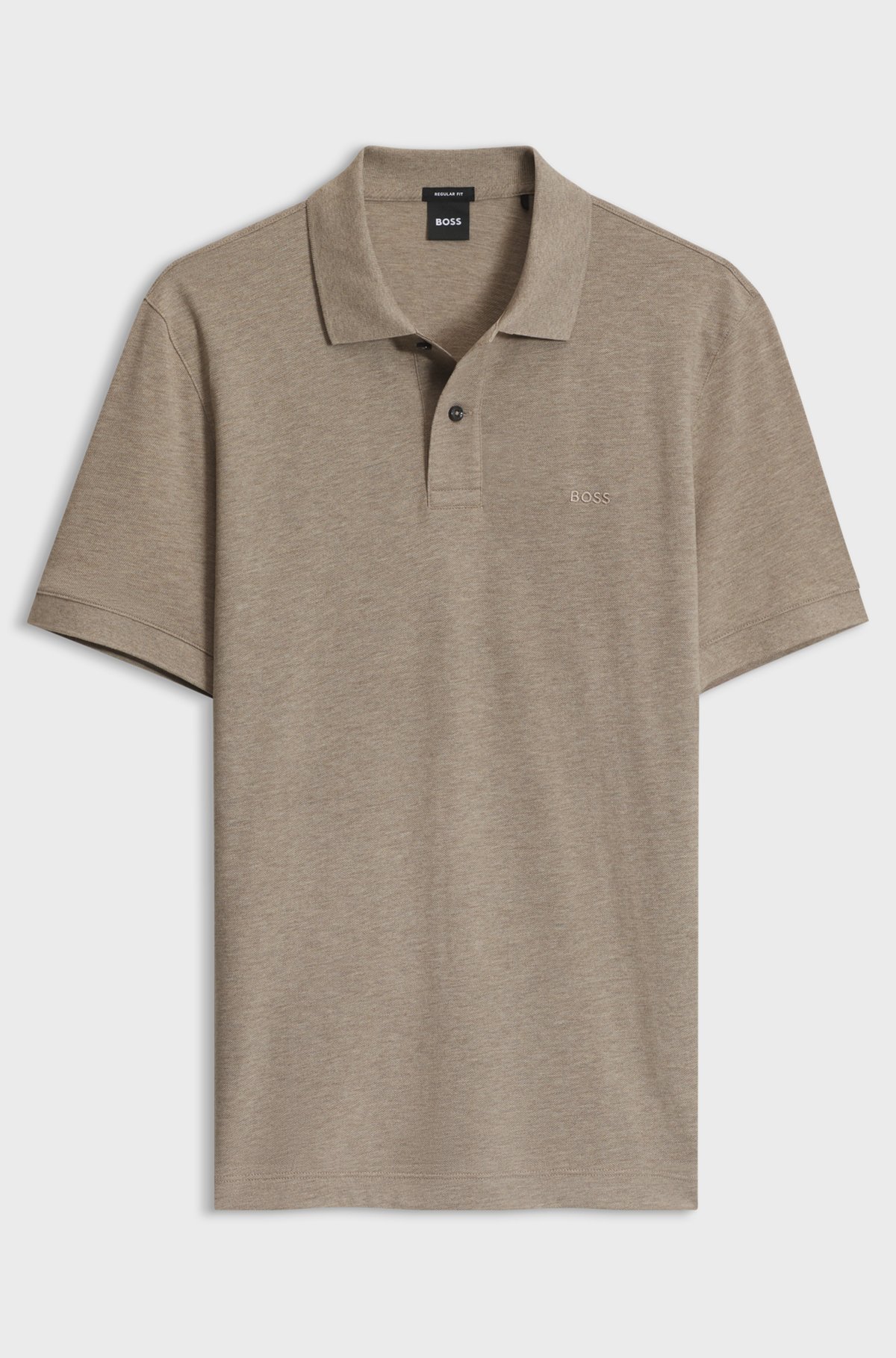 Pallas cotton polo shirt, Light Brown