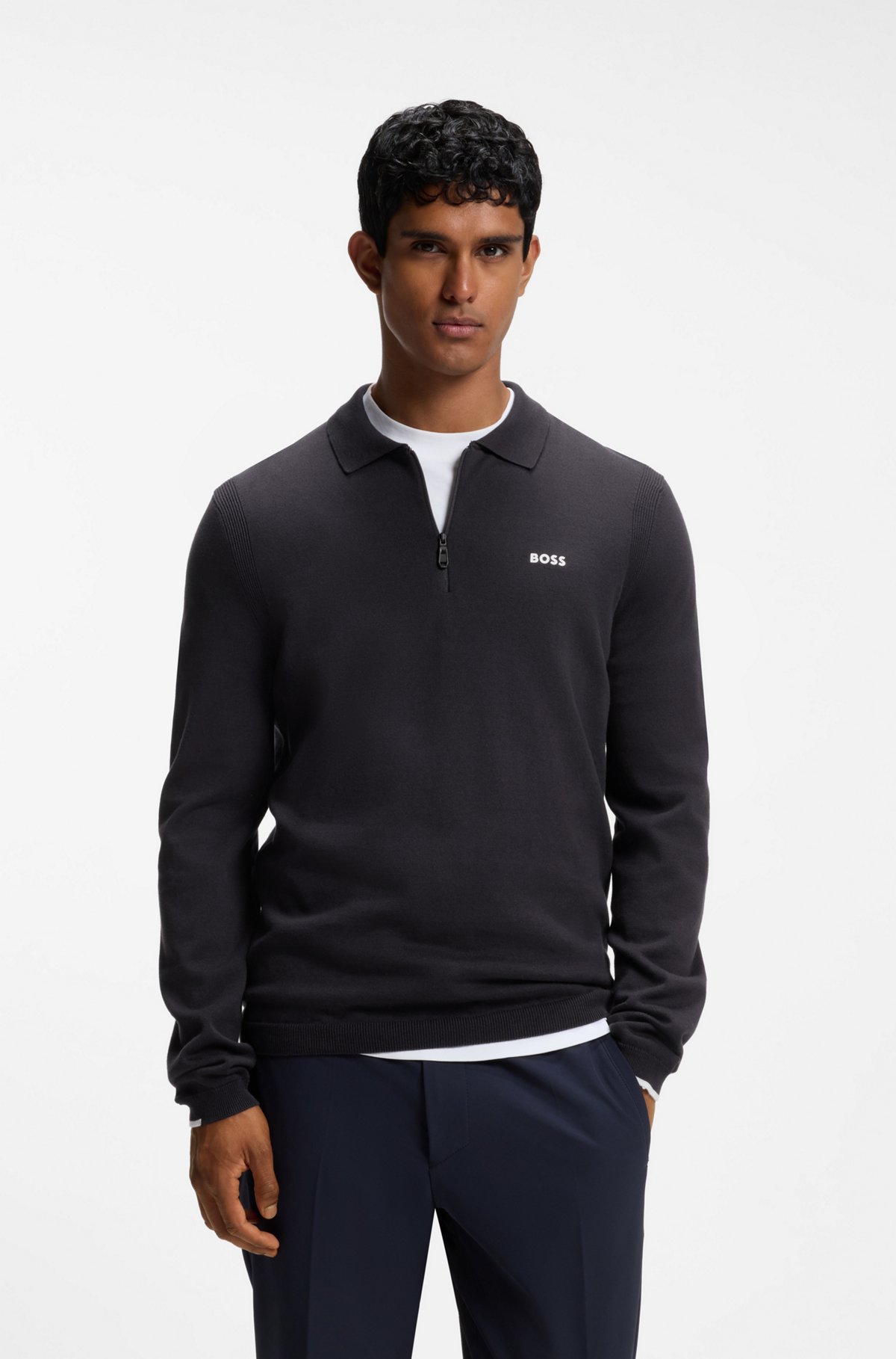 Cotton sweater, Dark Blue