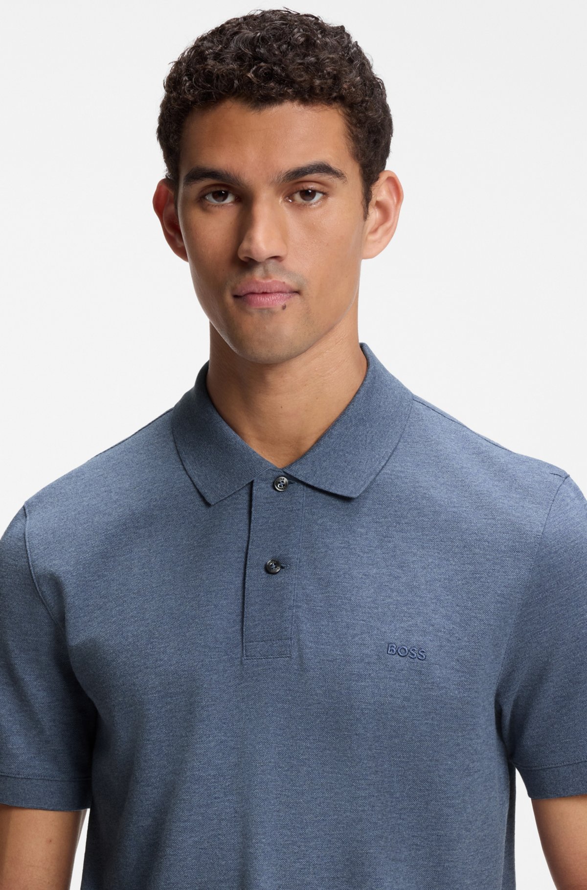 Pallas cotton polo shirt, Blue